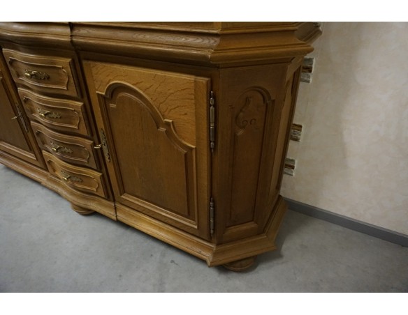 WITRYNA Z KOMODA LITY DĄB 5 DRZWIOWA SZER. 205 CM