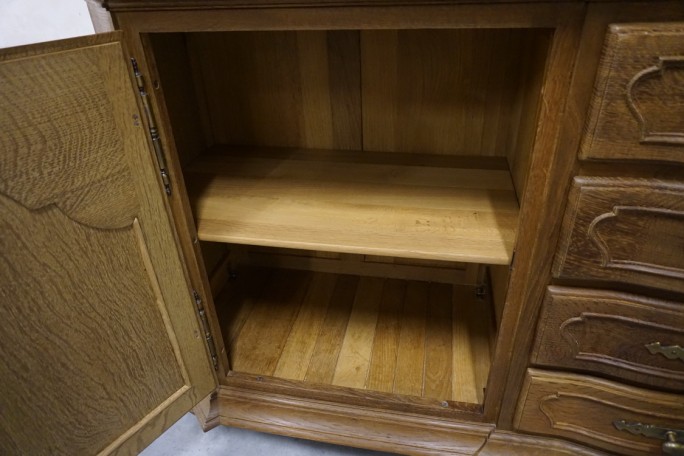 WITRYNA Z KOMODA LITY DĄB 5 DRZWIOWA SZER. 205 CM