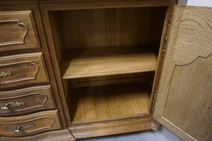 WITRYNA Z KOMODA LITY DĄB 5 DRZWIOWA SZER. 205 CM