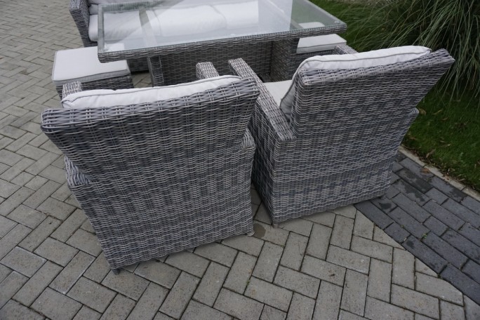 ZESTAW Z TECHNORATTANU STÓŁ + SOFA 3 OSOBOWA +...