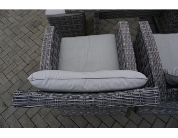 ZESTAW Z TECHNORATTANU STÓŁ + SOFA 3 OSOBOWA + 2 FOTELE