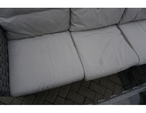 ZESTAW Z TECHNORATTANU STÓŁ + SOFA 3 OSOBOWA + 2 FOTELE