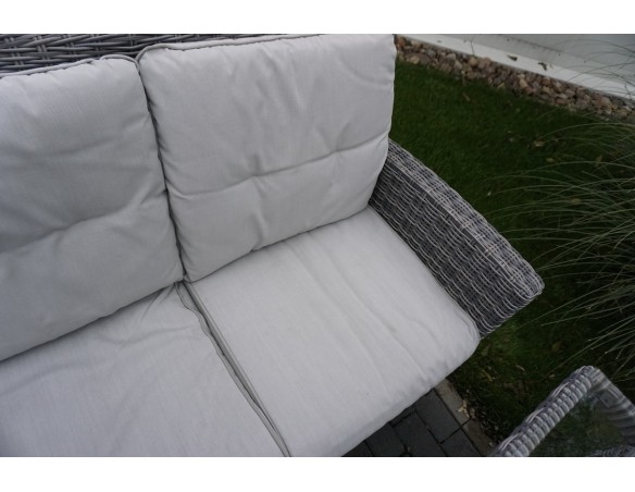 ZESTAW Z TECHNORATTANU STÓŁ + SOFA 3 OSOBOWA + 2 FOTELE