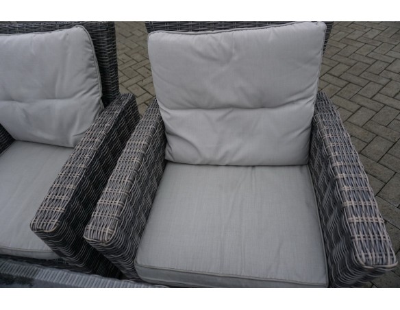 ZESTAW Z TECHNORATTANU STÓŁ + SOFA 3 OSOBOWA + 2 FOTELE