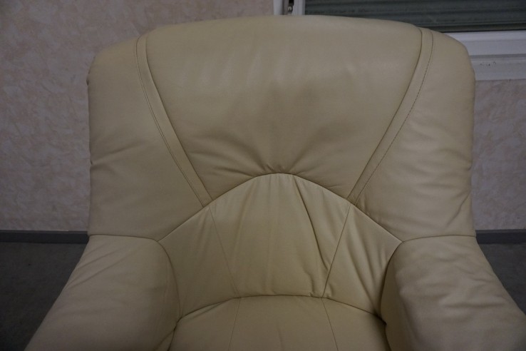 ZESTAW NA STELAŻU DĘBOWYM 3+1 SKÓRA NATURALNA...