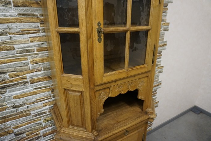 WITRYNA WĄSKA PŁASKA LITY DĄB SZER. 85 CM