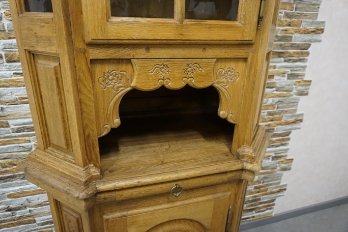 WITRYNA WĄSKA PŁASKA LITY DĄB SZER. 85 CM