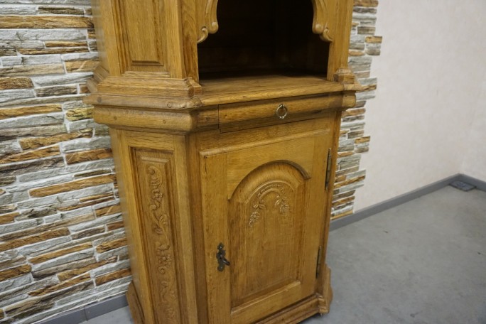 WITRYNA WĄSKA PŁASKA LITY DĄB SZER. 85 CM