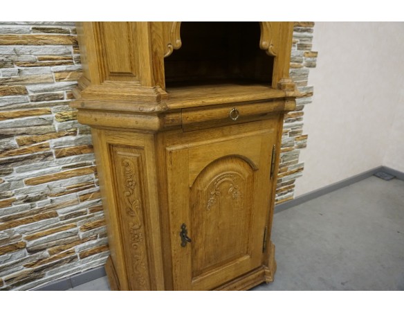 WITRYNA WĄSKA PŁASKA LITY DĄB SZER. 85 CM