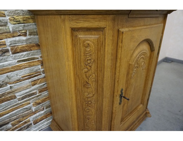 WITRYNA WĄSKA PŁASKA LITY DĄB SZER. 85 CM