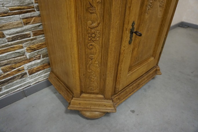 WITRYNA WĄSKA PŁASKA LITY DĄB SZER. 85 CM