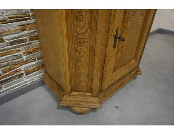 WITRYNA WĄSKA PŁASKA LITY DĄB SZER. 85 CM