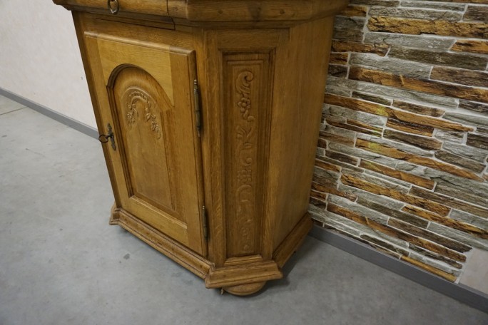 WITRYNA WĄSKA PŁASKA LITY DĄB SZER. 85 CM