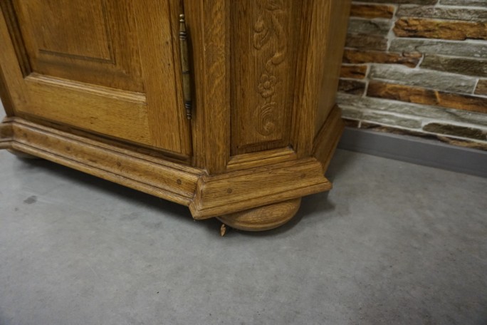 WITRYNA WĄSKA PŁASKA LITY DĄB SZER. 85 CM