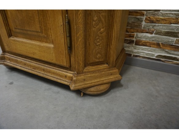 WITRYNA WĄSKA PŁASKA LITY DĄB SZER. 85 CM