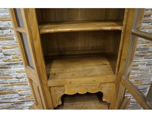 WITRYNA WĄSKA PŁASKA LITY DĄB SZER. 85 CM