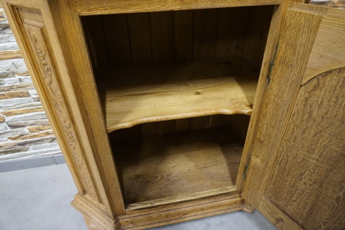 WITRYNA WĄSKA PŁASKA LITY DĄB SZER. 85 CM