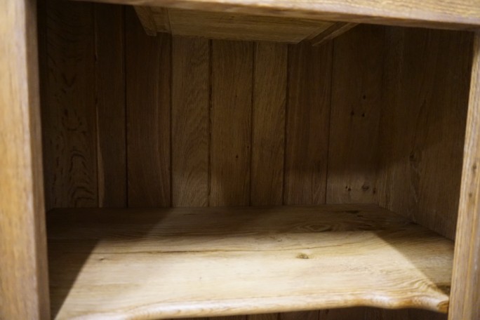 WITRYNA WĄSKA PŁASKA LITY DĄB SZER. 85 CM