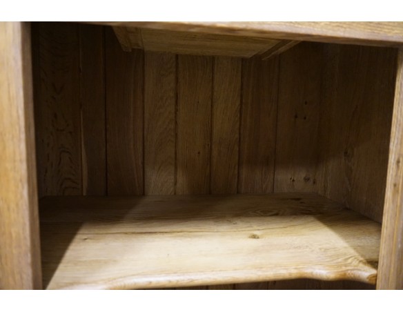 WITRYNA WĄSKA PŁASKA LITY DĄB SZER. 85 CM