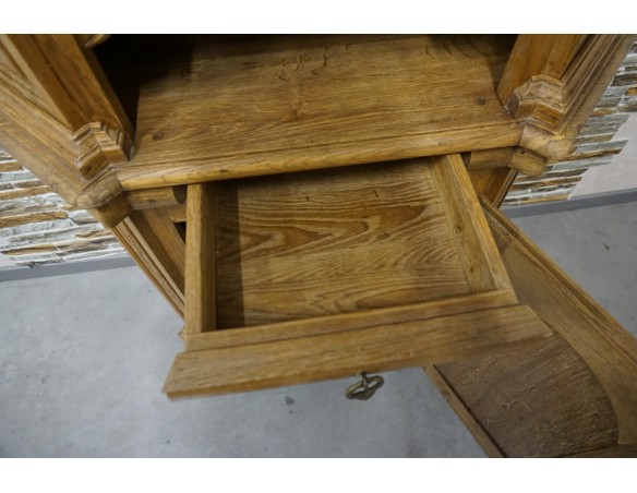 WITRYNA WĄSKA PŁASKA LITY DĄB SZER. 85 CM