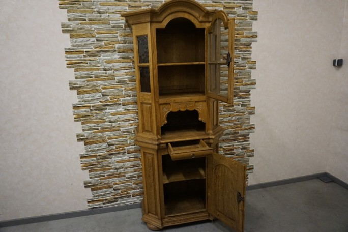 WITRYNA WĄSKA PŁASKA LITY DĄB SZER. 85 CM