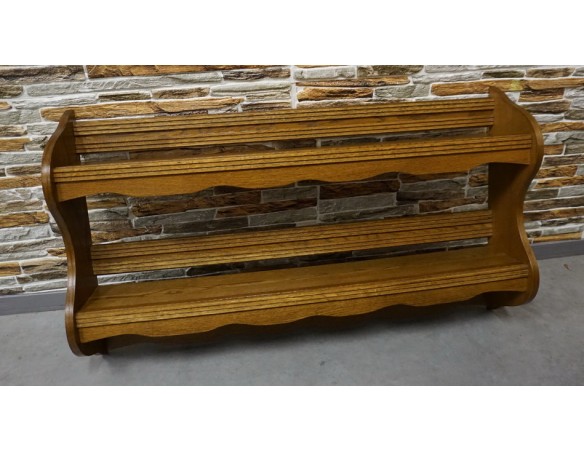 PÓŁKA DĘBOWA WISZĄCA SZER. 104 CM