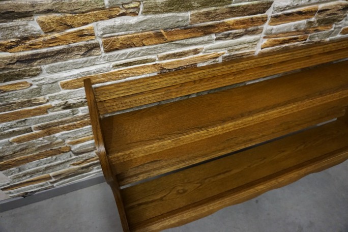 PÓŁKA DĘBOWA WISZĄCA SZER. 104 CM