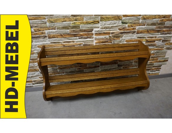 PÓŁKA DĘBOWA WISZĄCA SZER. 104 CM