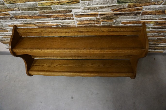 PÓŁKA DĘBOWA WISZĄCA SZER. 104 CM