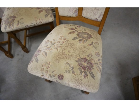 KRZESŁA DĘBOWE KOMPLET 4 SZTUKI MEGA WYGODNE