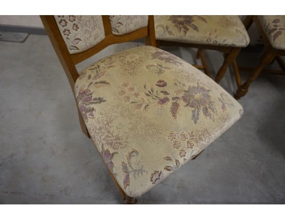 KRZESŁA DĘBOWE KOMPLET 4 SZTUKI MEGA WYGODNE