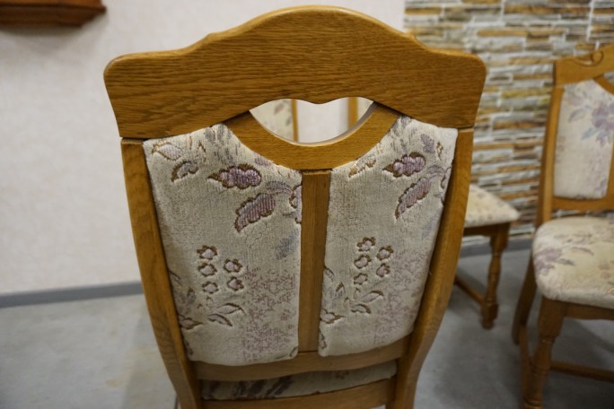 KRZESŁA DĘBOWE KOMPLET 4 SZTUKI MEGA WYGODNE