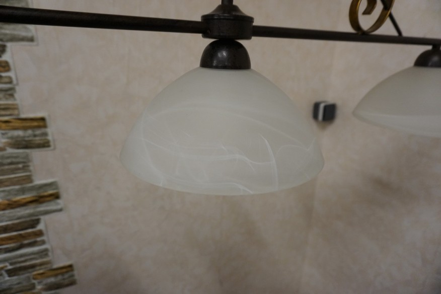 LAMPA SUFITOWA WISZĄCA ŻYRANDOL 3 KLOSZE IDEALNA NAD STÓŁ