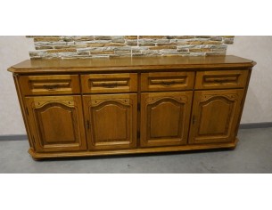 KOMODA DĘBOWA 4 DRZWIOWA SZER. 196 CM 2