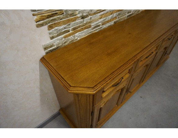 KOMODA DĘBOWA 4 DRZWIOWA SZER. 196 CM