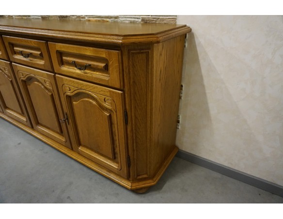 KOMODA DĘBOWA 4 DRZWIOWA SZER. 196 CM