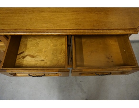 KOMODA DĘBOWA 4 DRZWIOWA SZER. 196 CM