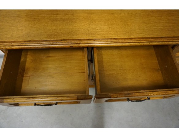 KOMODA DĘBOWA 4 DRZWIOWA SZER. 196 CM