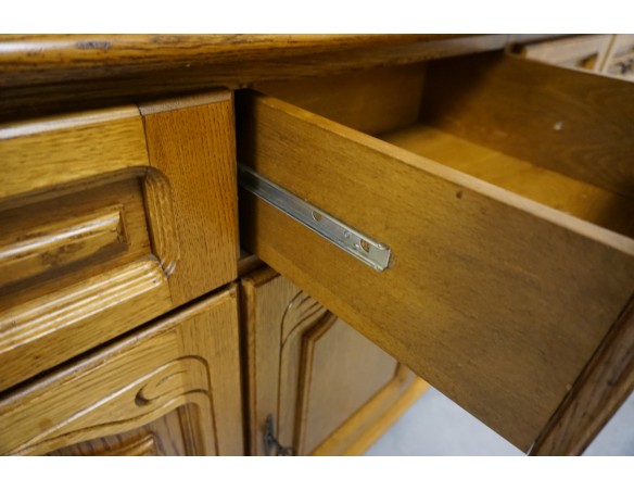 KOMODA DĘBOWA 4 DRZWIOWA SZER. 196 CM