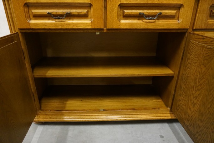 KOMODA DĘBOWA 4 DRZWIOWA SZER. 196 CM