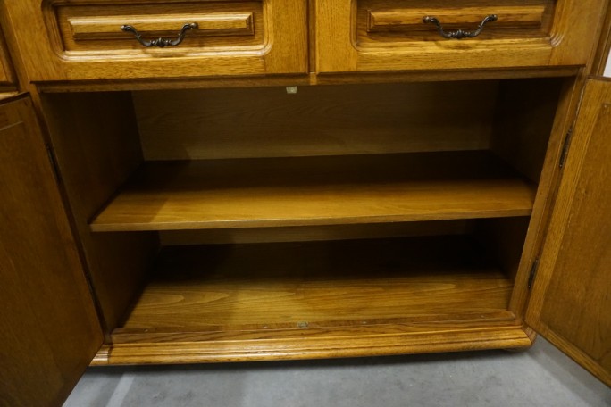 KOMODA DĘBOWA 4 DRZWIOWA SZER. 196 CM