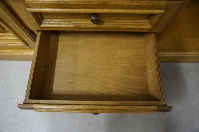 KOMODA DĘBOWA 3 DRZWIOWA 5 SZUFLAD SZER. 197 CM