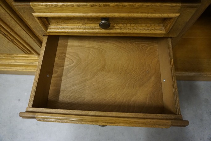 KOMODA DĘBOWA 3 DRZWIOWA 5 SZUFLAD SZER. 197 CM