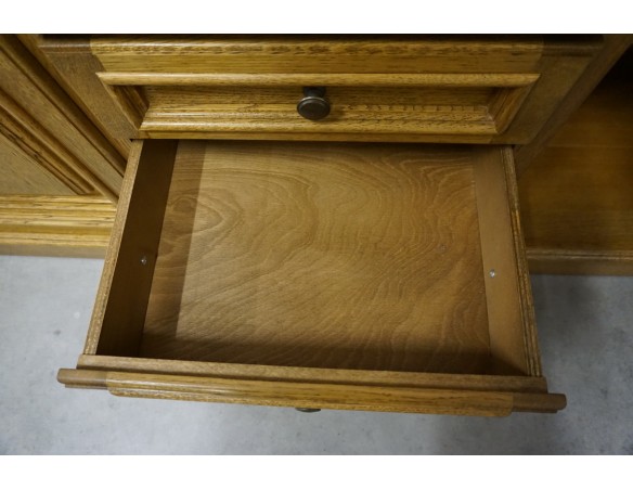 KOMODA DĘBOWA 3 DRZWIOWA 5 SZUFLAD SZER. 197 CM