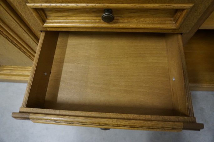 KOMODA DĘBOWA 3 DRZWIOWA 5 SZUFLAD SZER. 197 CM