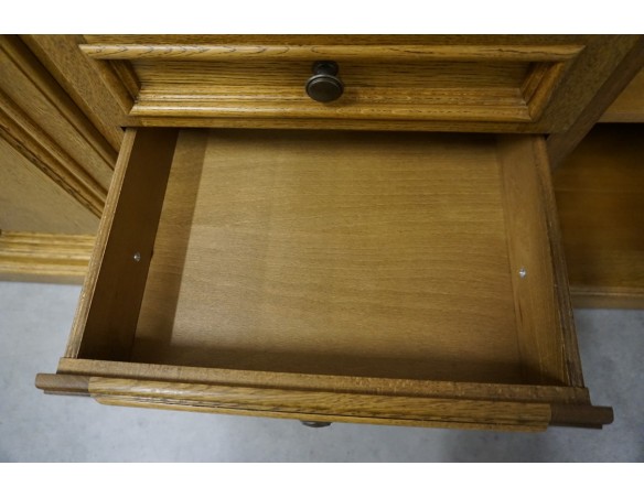 KOMODA DĘBOWA 3 DRZWIOWA 5 SZUFLAD SZER. 197 CM