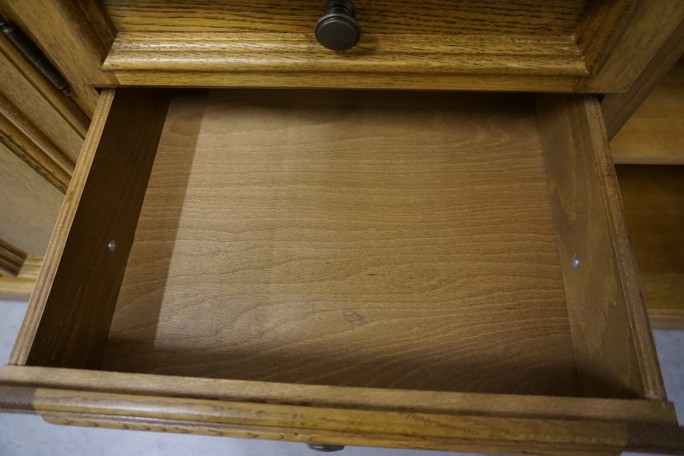 KOMODA DĘBOWA 3 DRZWIOWA 5 SZUFLAD SZER. 197 CM