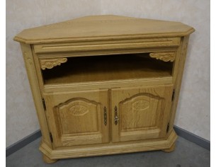 KOMODA DĘBOWA RTV NAROŻNA Z LITEGO DĘBU NATURALNA RUCHOMY... 2