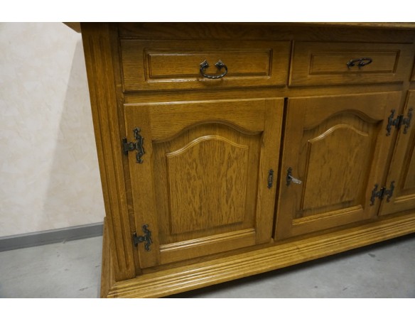 KOMODA DĘBOWA 4 DRZWIOWA SZER. 213 CM