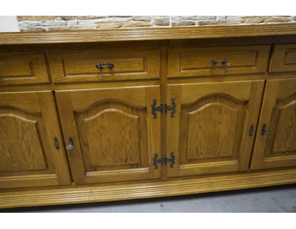 KOMODA DĘBOWA 4 DRZWIOWA SZER. 213 CM